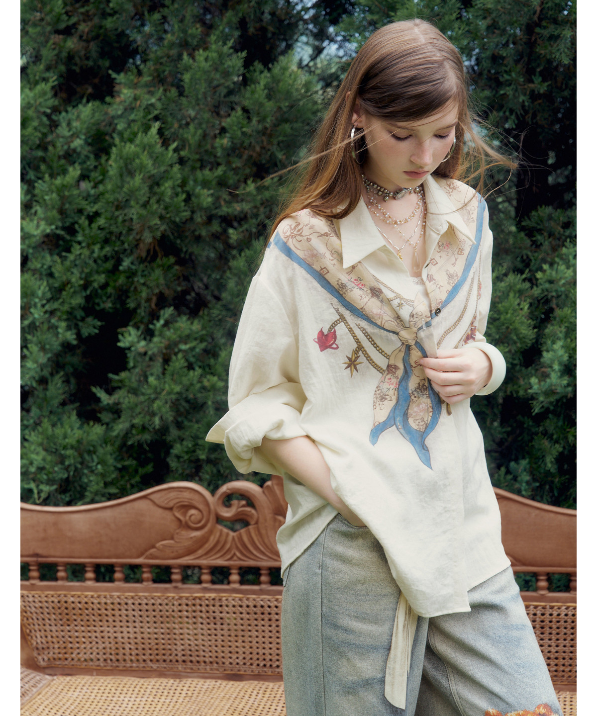 Bijou Print Blouse