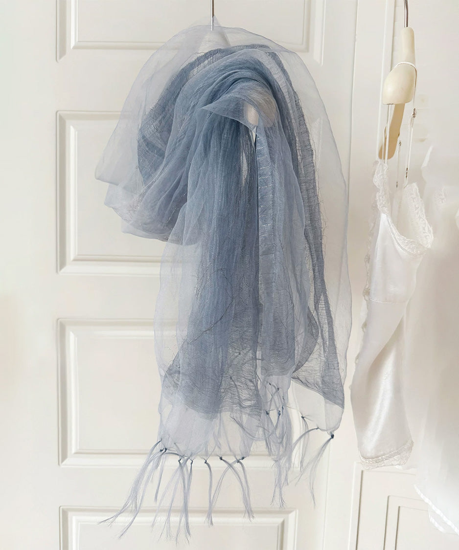 Mist Layer Fringe Scarf