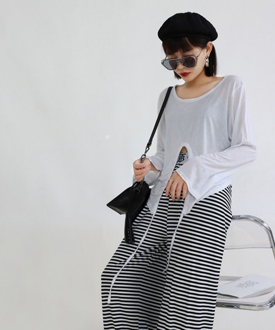 Drawstring Drape Top