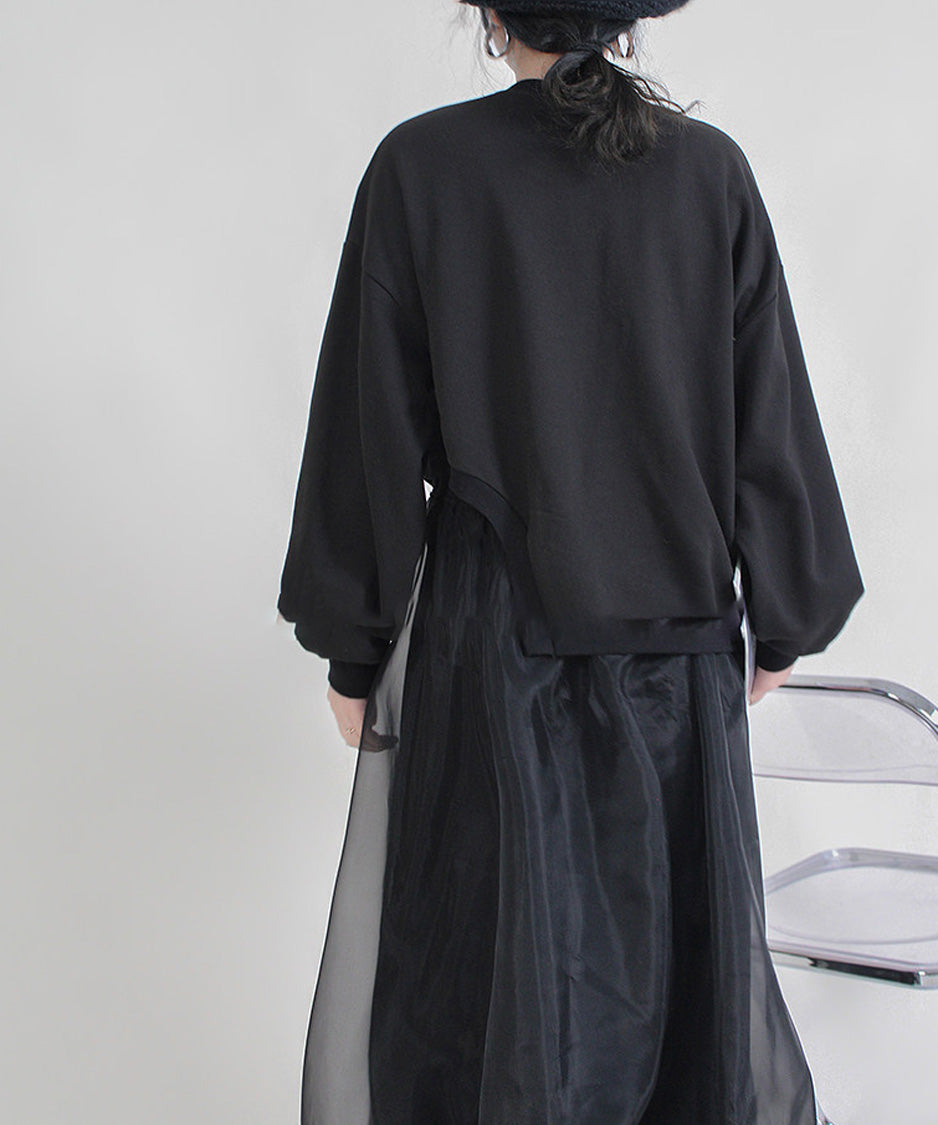 Asymmetric Hem Sweatshirt