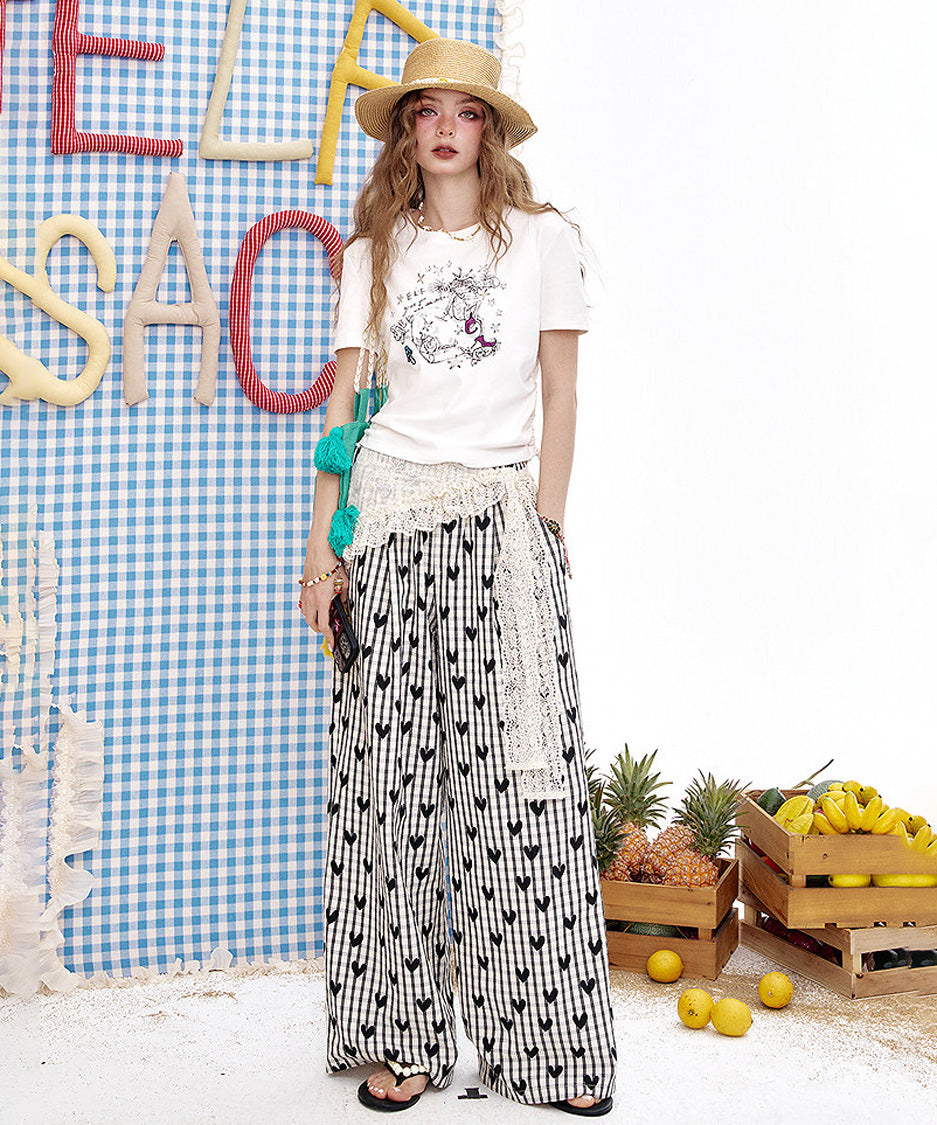 Heart Stripe Pants