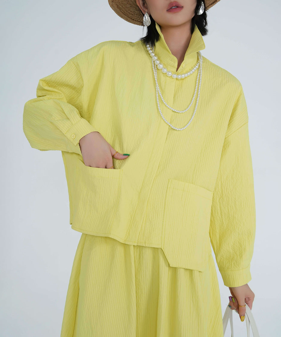 Soft Line Blouse＆Skirt Co-ord