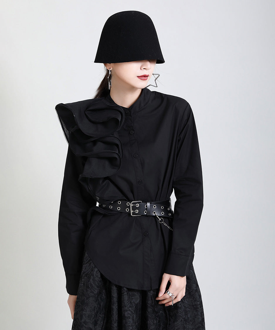 Layered Frill Accent Shirt