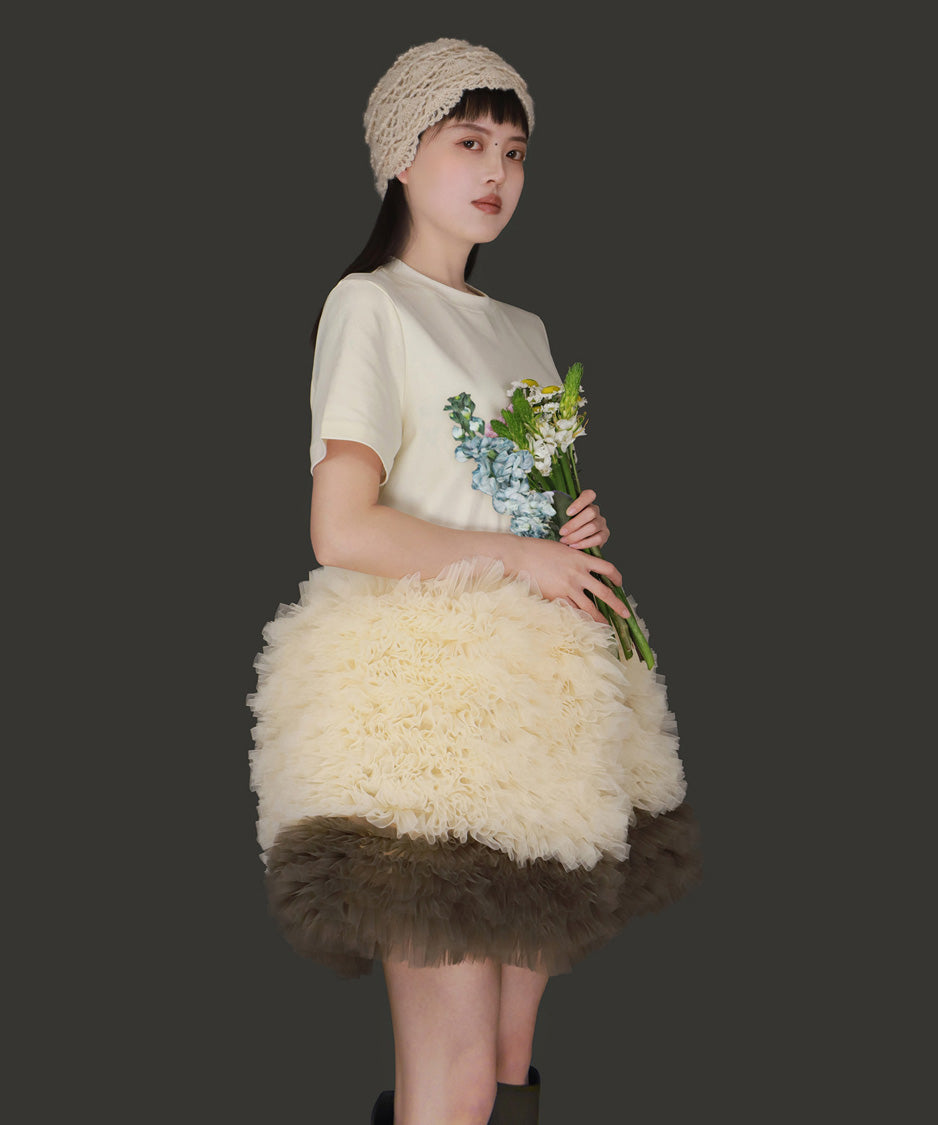 Cloud Ruffle Dress