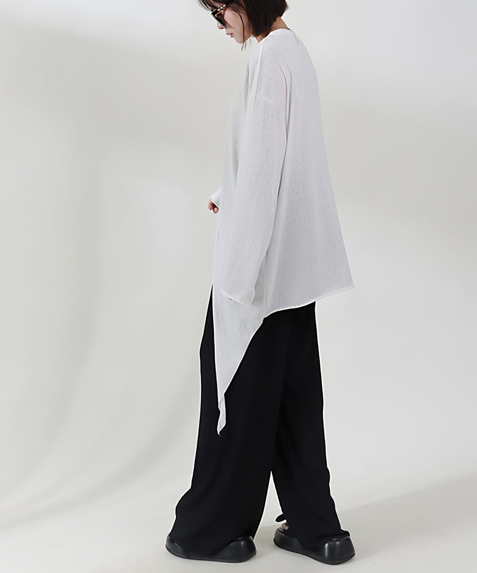 Split Drape Long Top