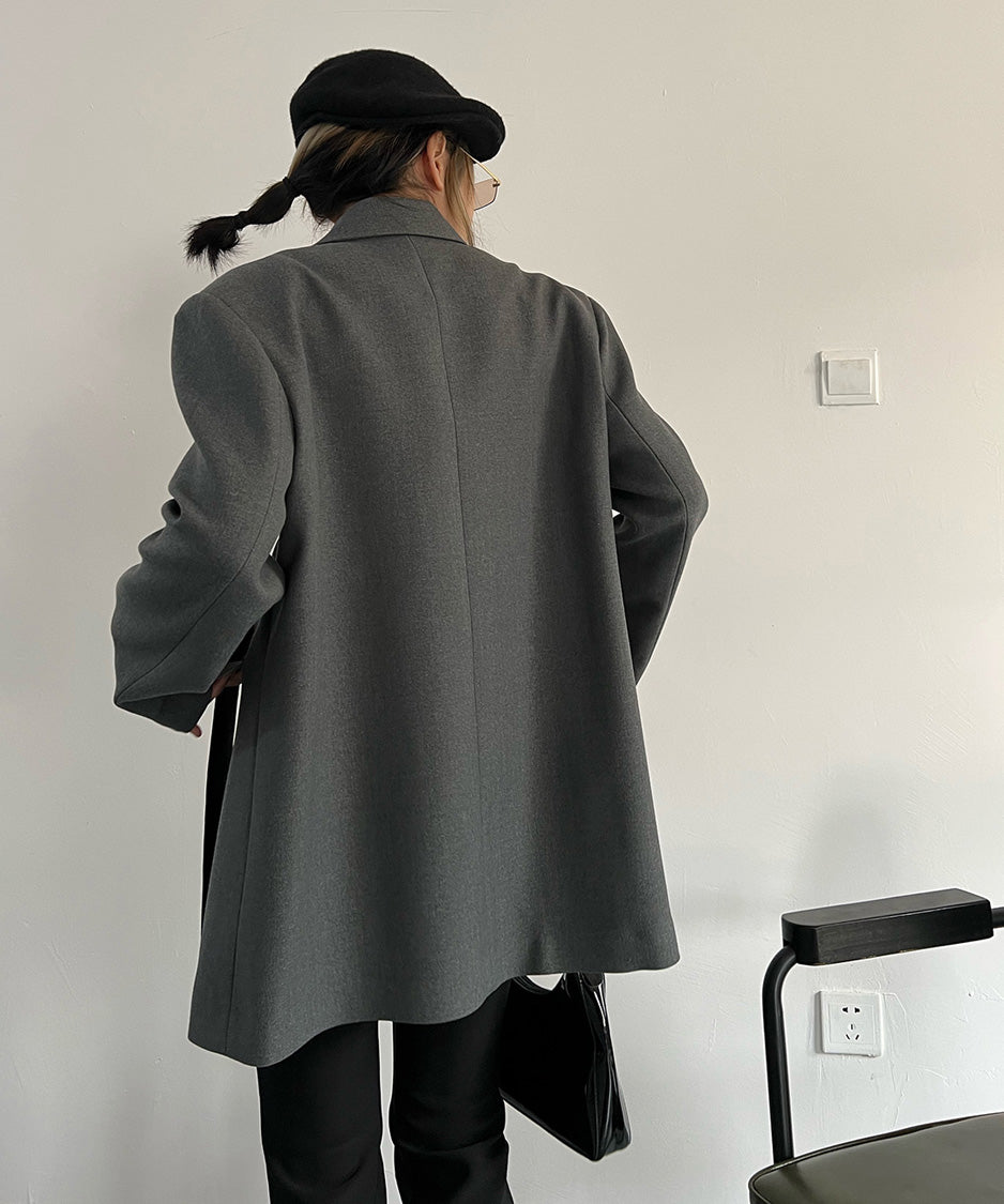 Structured Strap Tailored Jacket