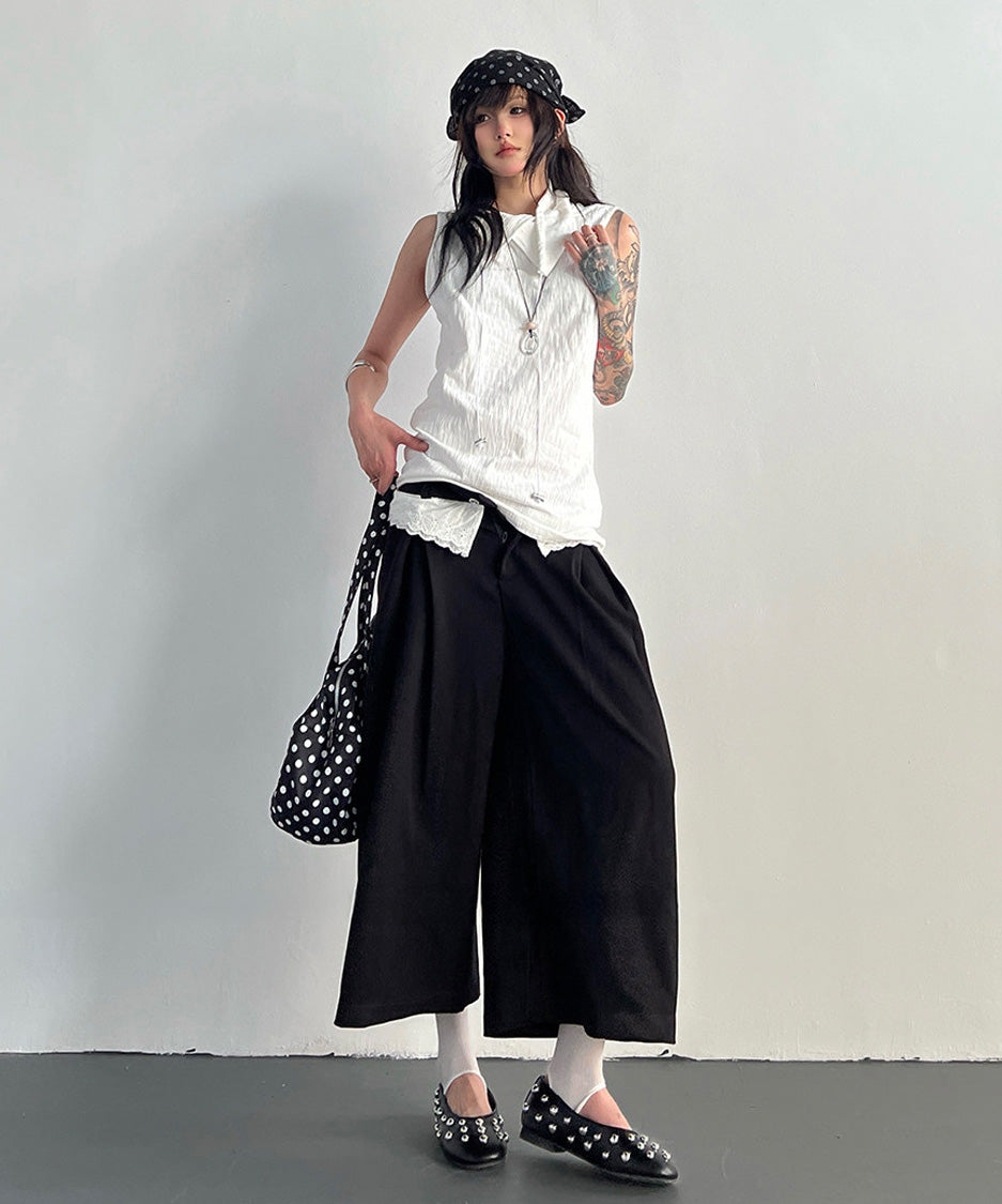 Ripple Collar Top