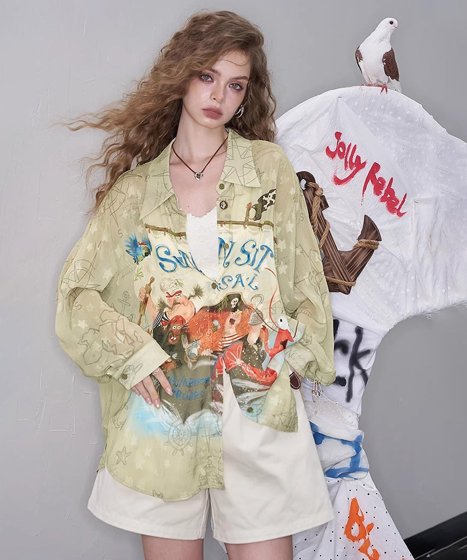 Sail Map Blouse