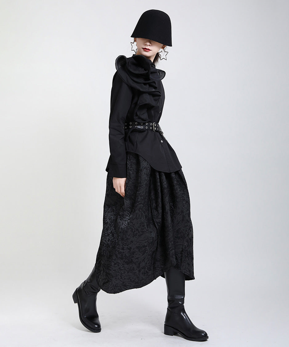 Layered Frill Accent Shirt