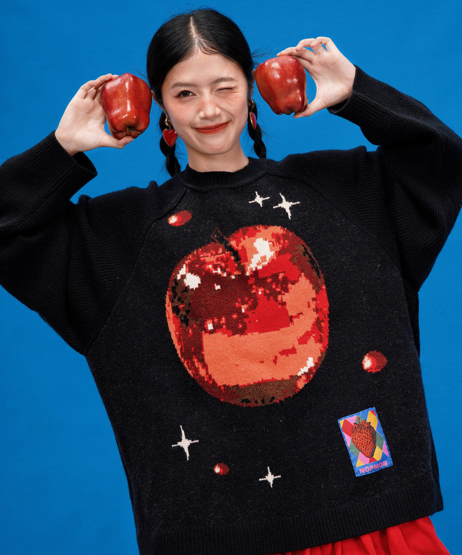 Pixel Apple Knit Sweater