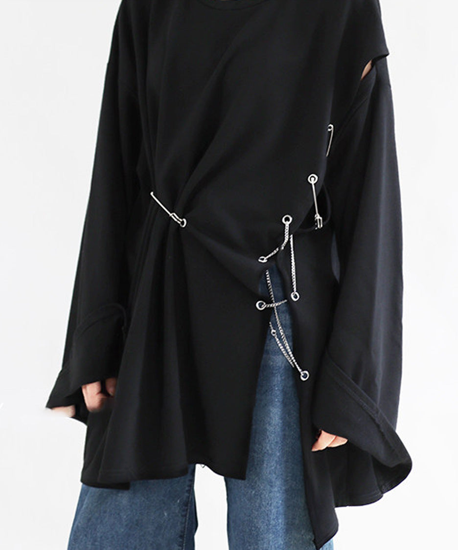 Cutout Pin Sweatshirt
