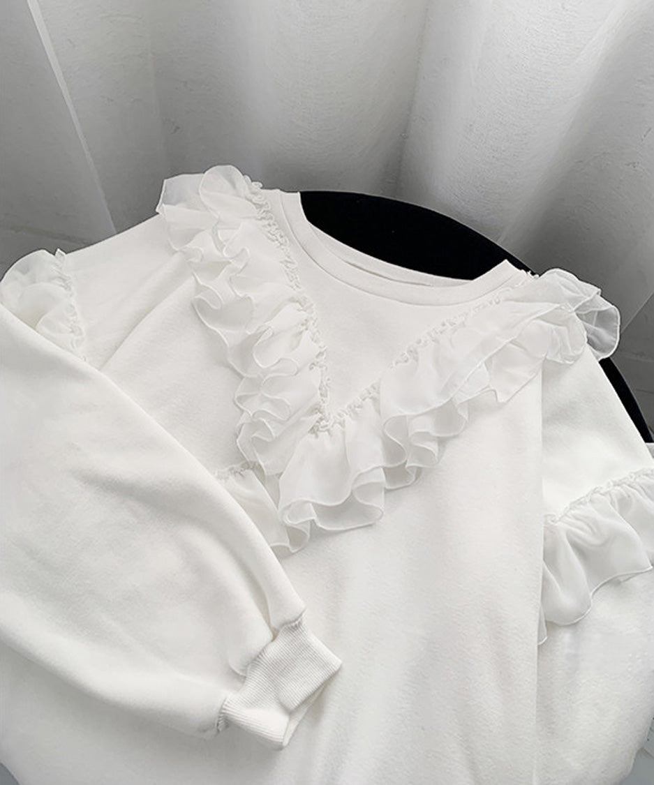 Airy Frill Sweat Dress