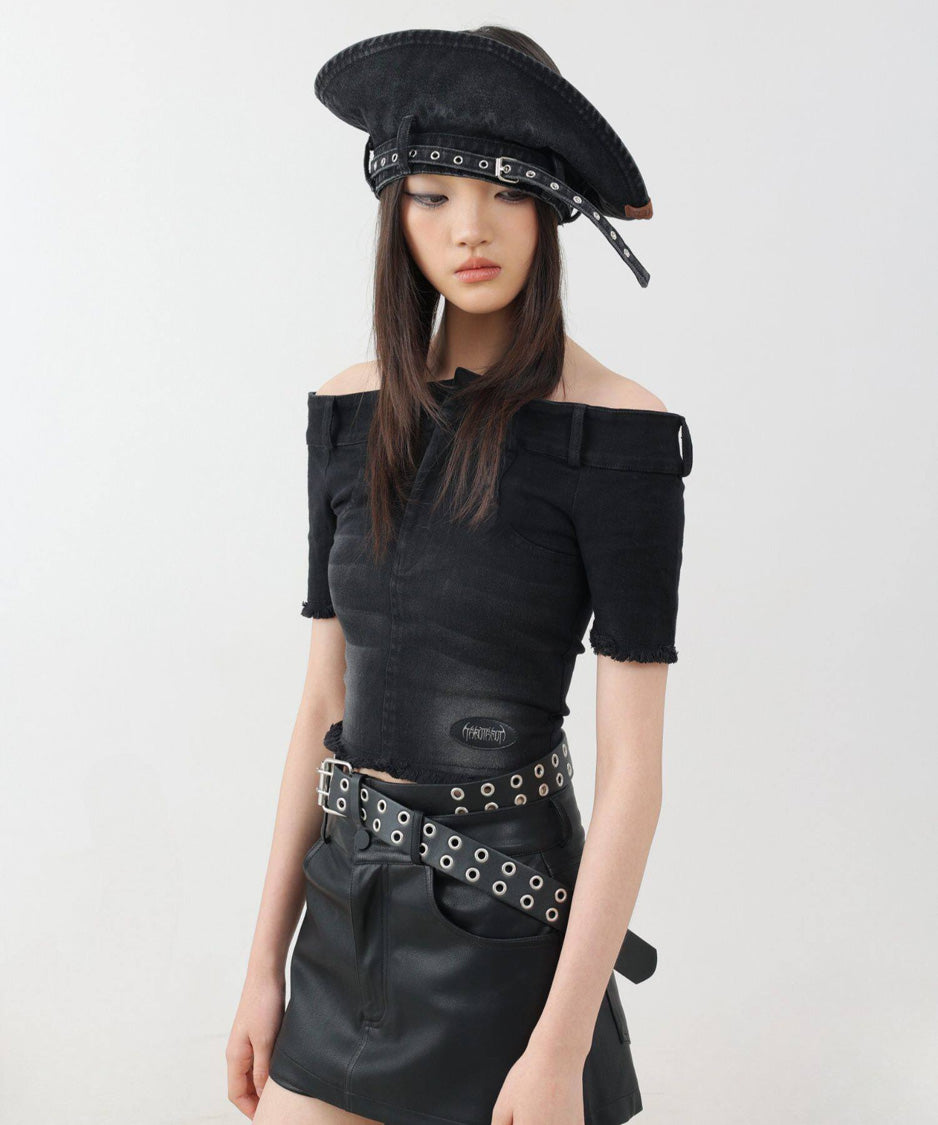 Denim Belt Visor