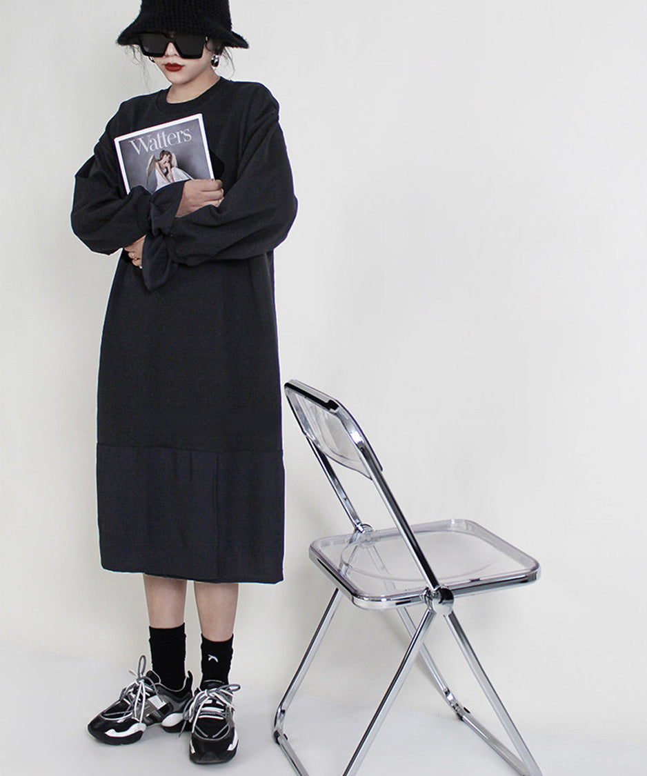 Layered Hem Sweat Dress
