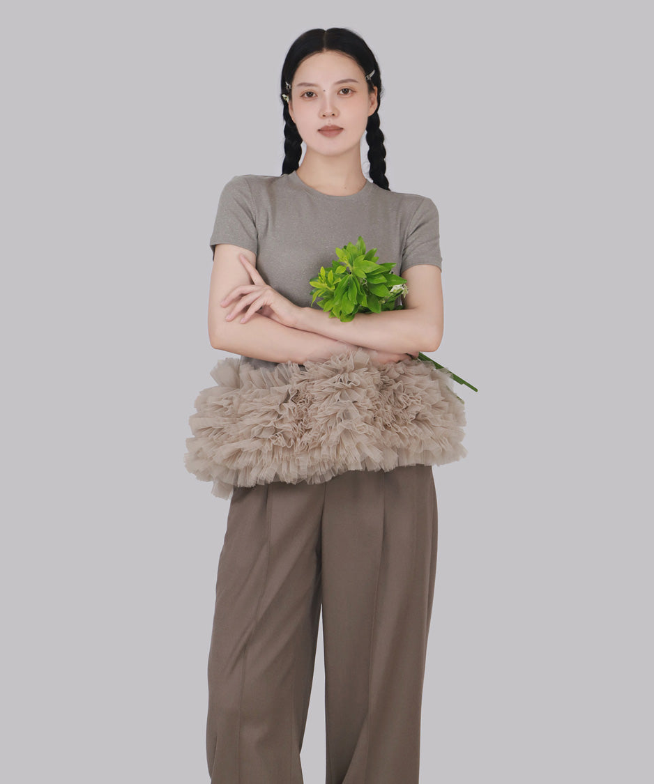 Orphina Ruffle Hem Top