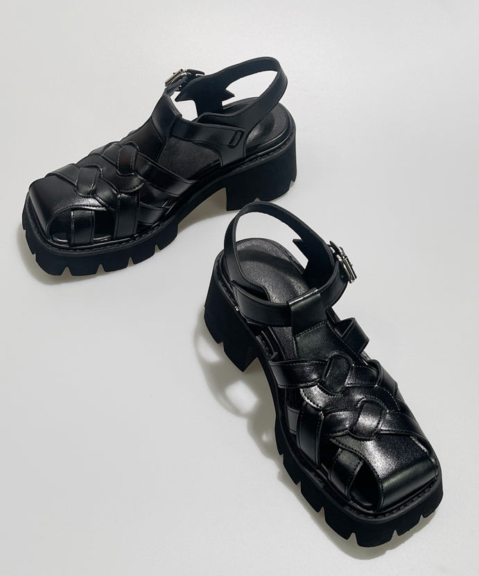 Chunky Buckle Fisher Sandals