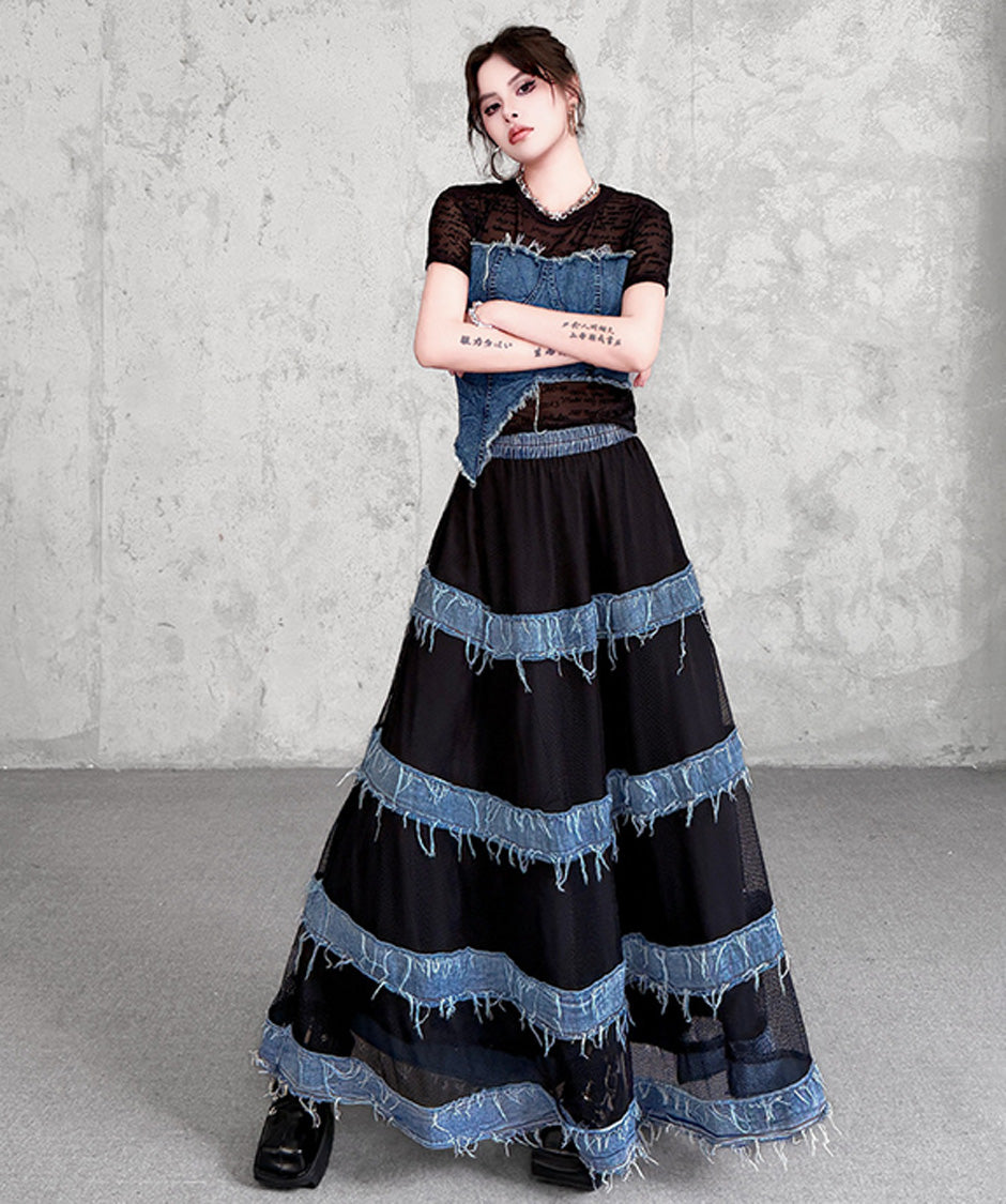 Fray Tier Skirt