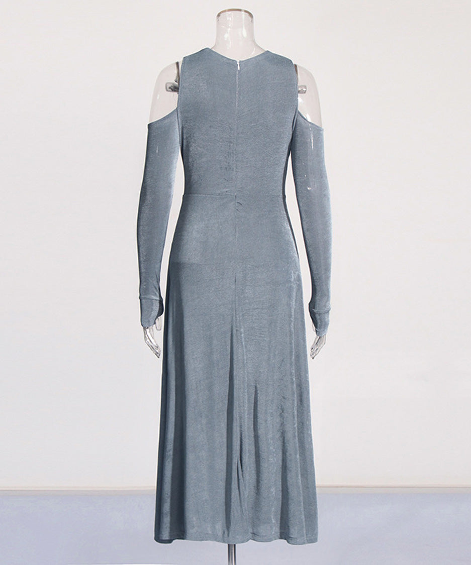 Cross Drape Maxi Dress