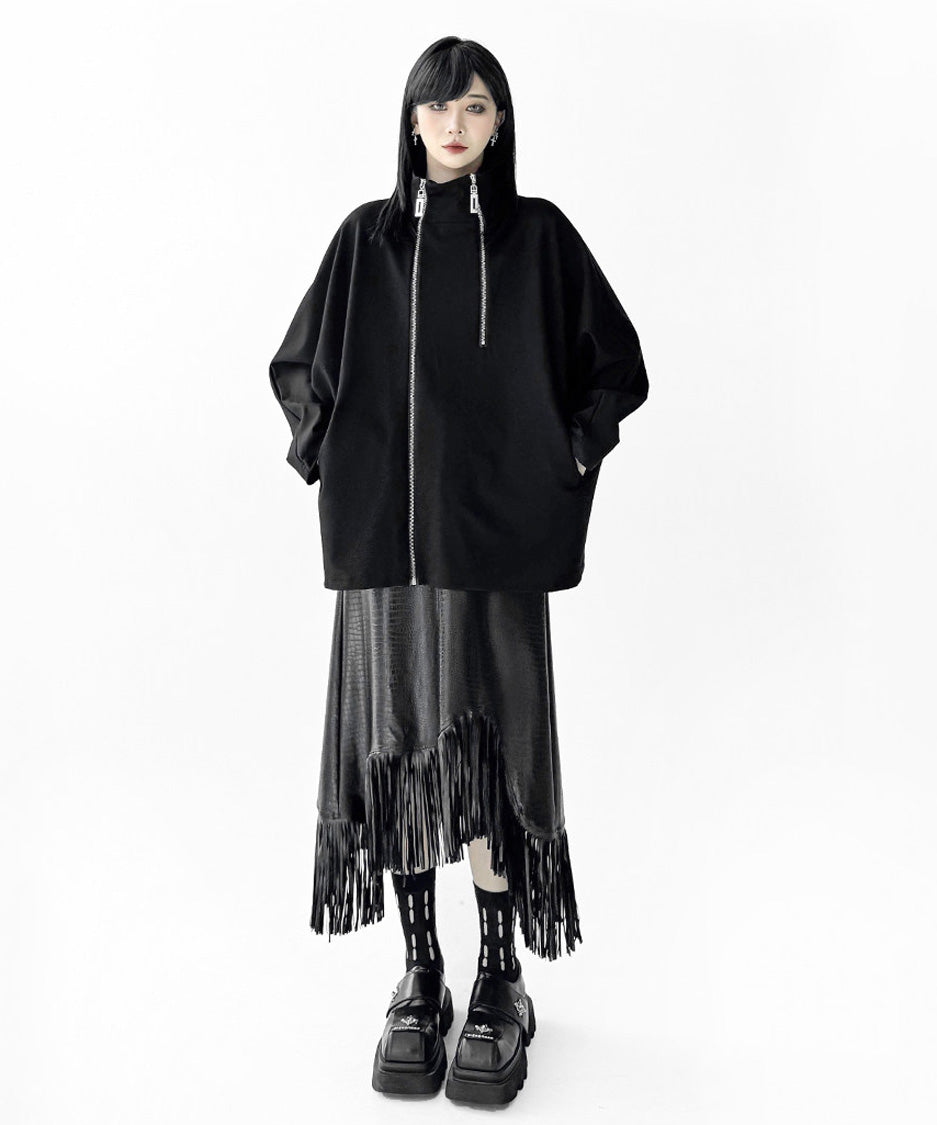 Zip Flow Poncho Top