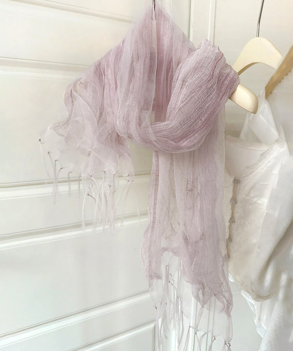 Mist Layer Fringe Scarf