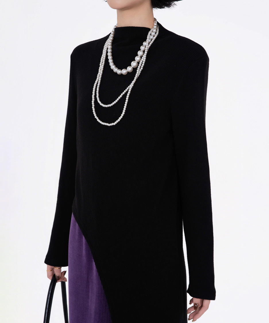 Curve Edge Knit Top