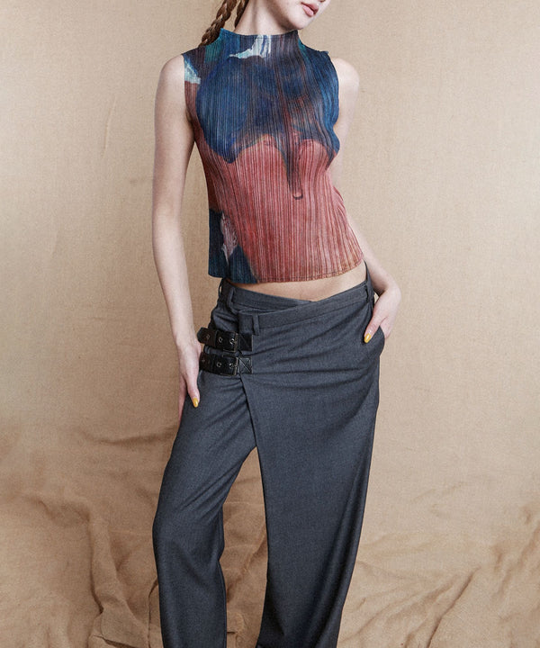 Pleated Art Top