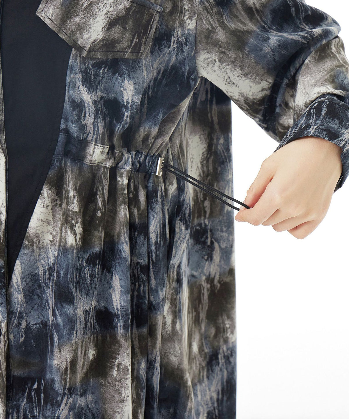 Brushstroke Yoke Dress
