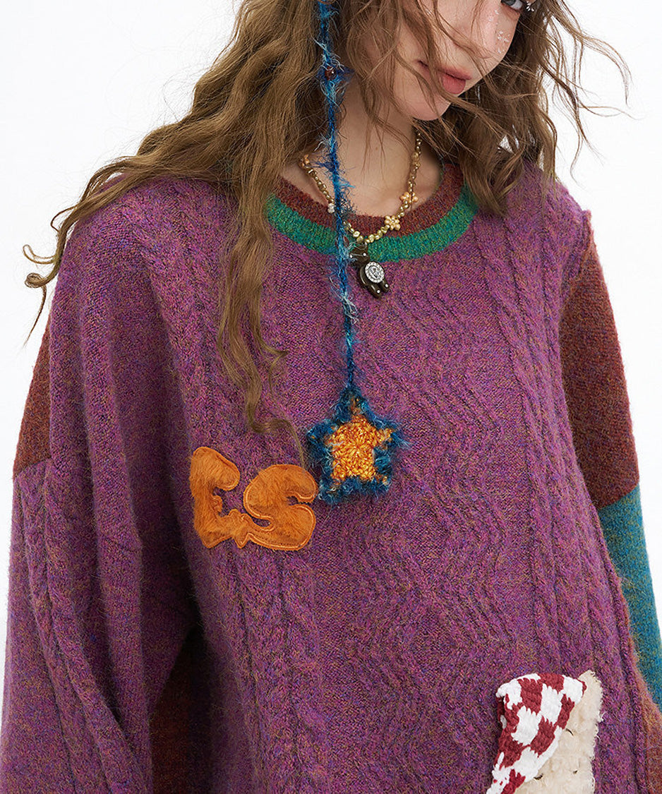 Patch Charm Sweater