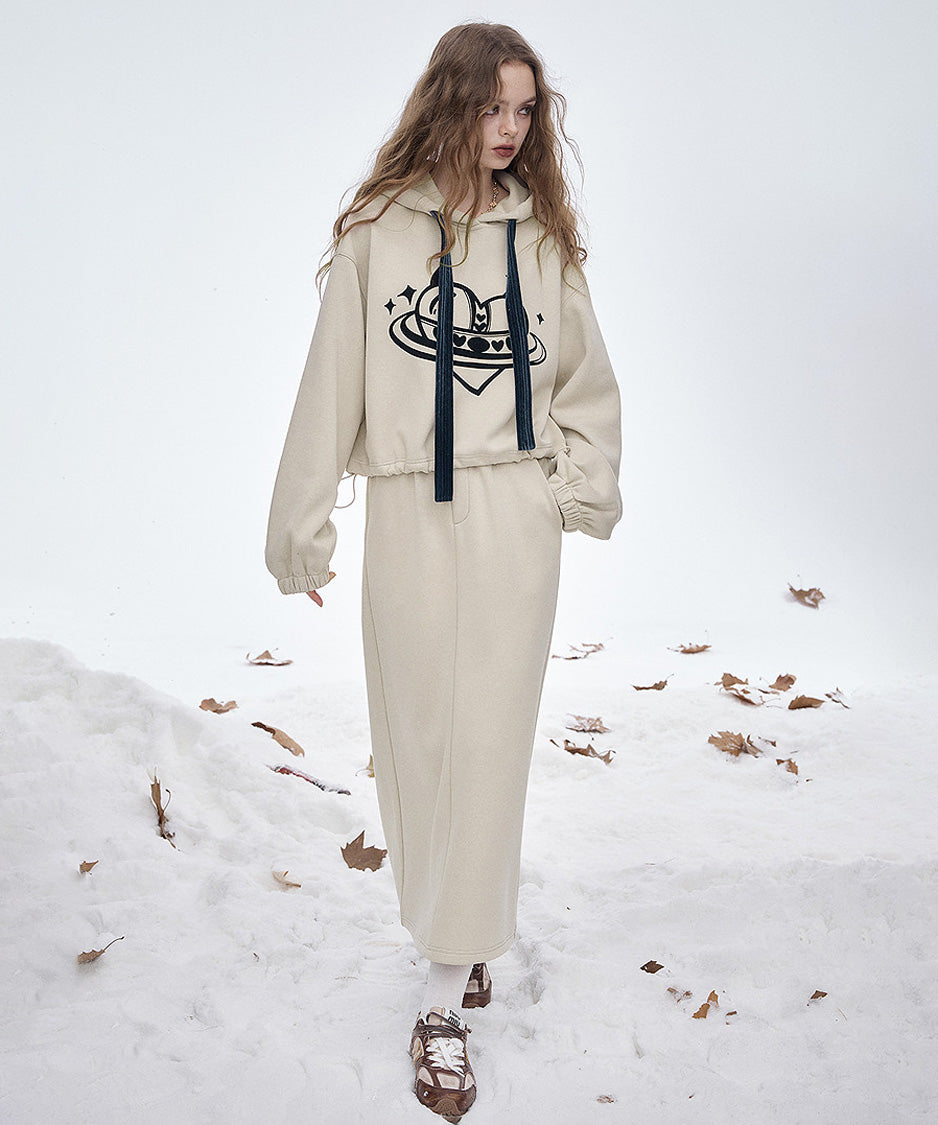 Orbit Hood Top＆Skirt Co-ord