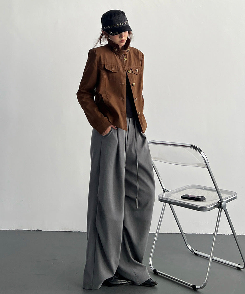 Raised Collar Jacket