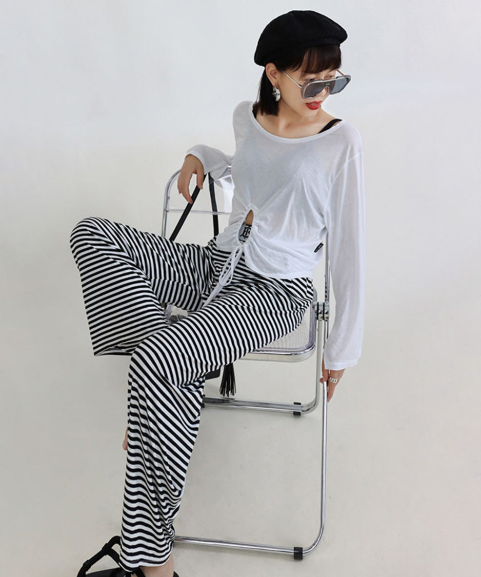 Drawstring Drape Top