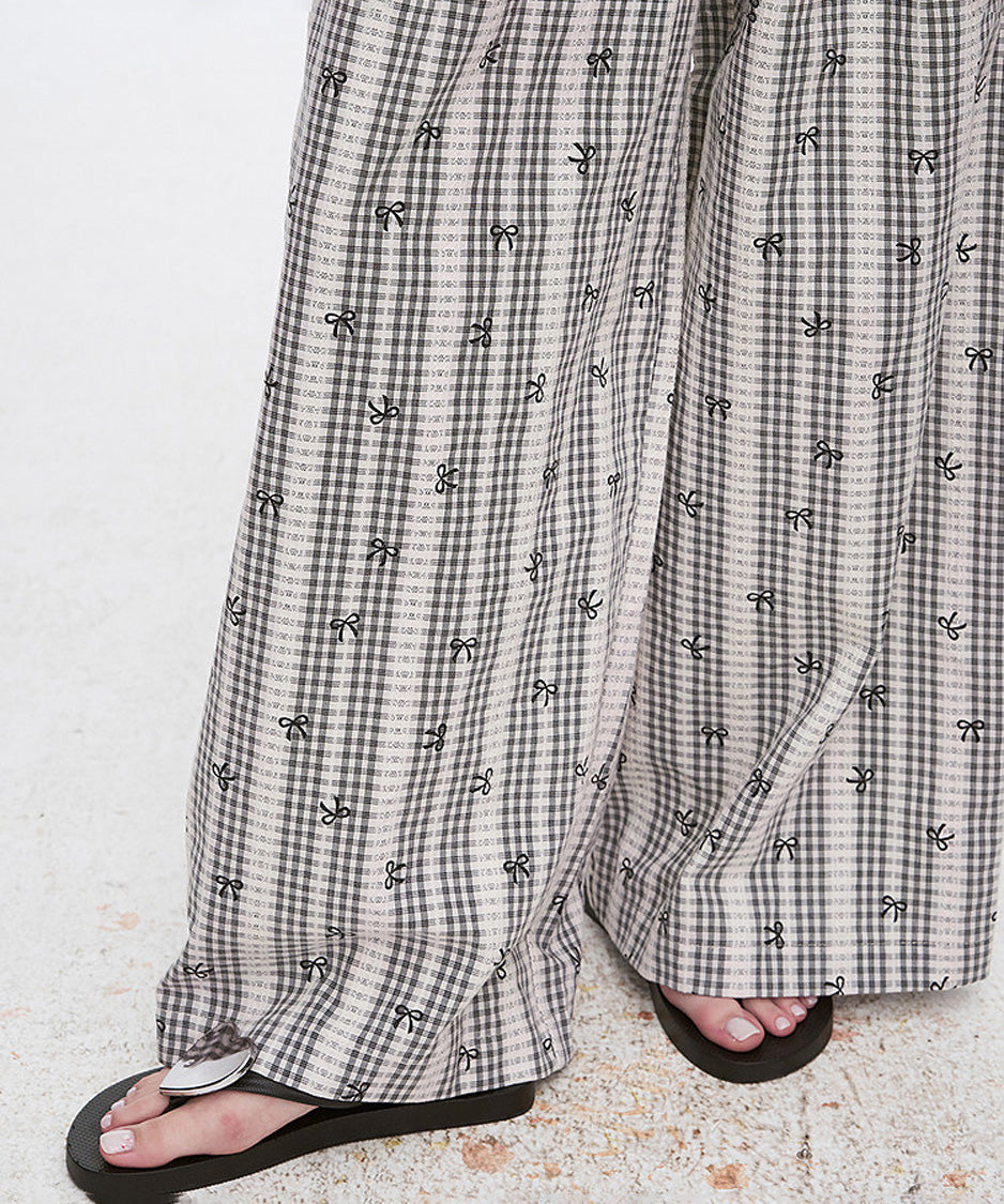Ribbon Check Pants