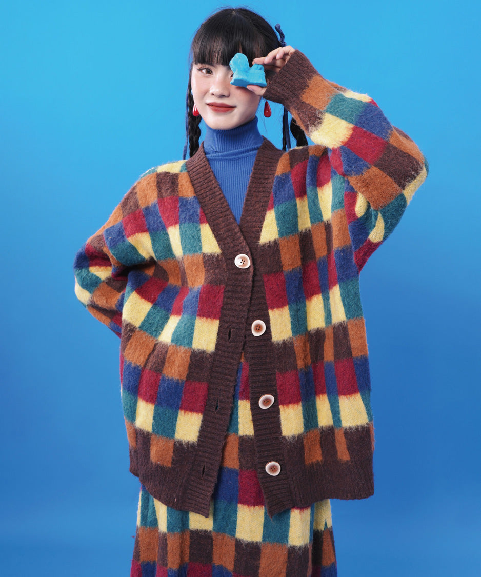 Color Block Check Series