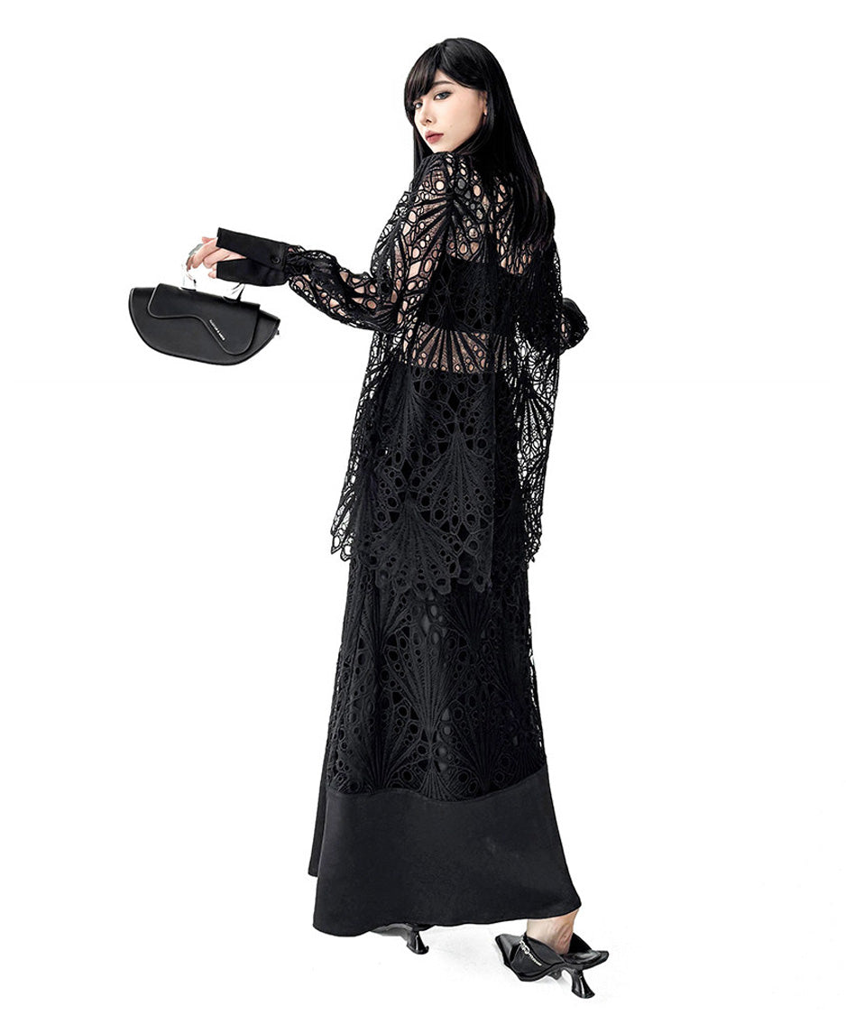 Lace Layer Blouse＆Skirt Co-ord