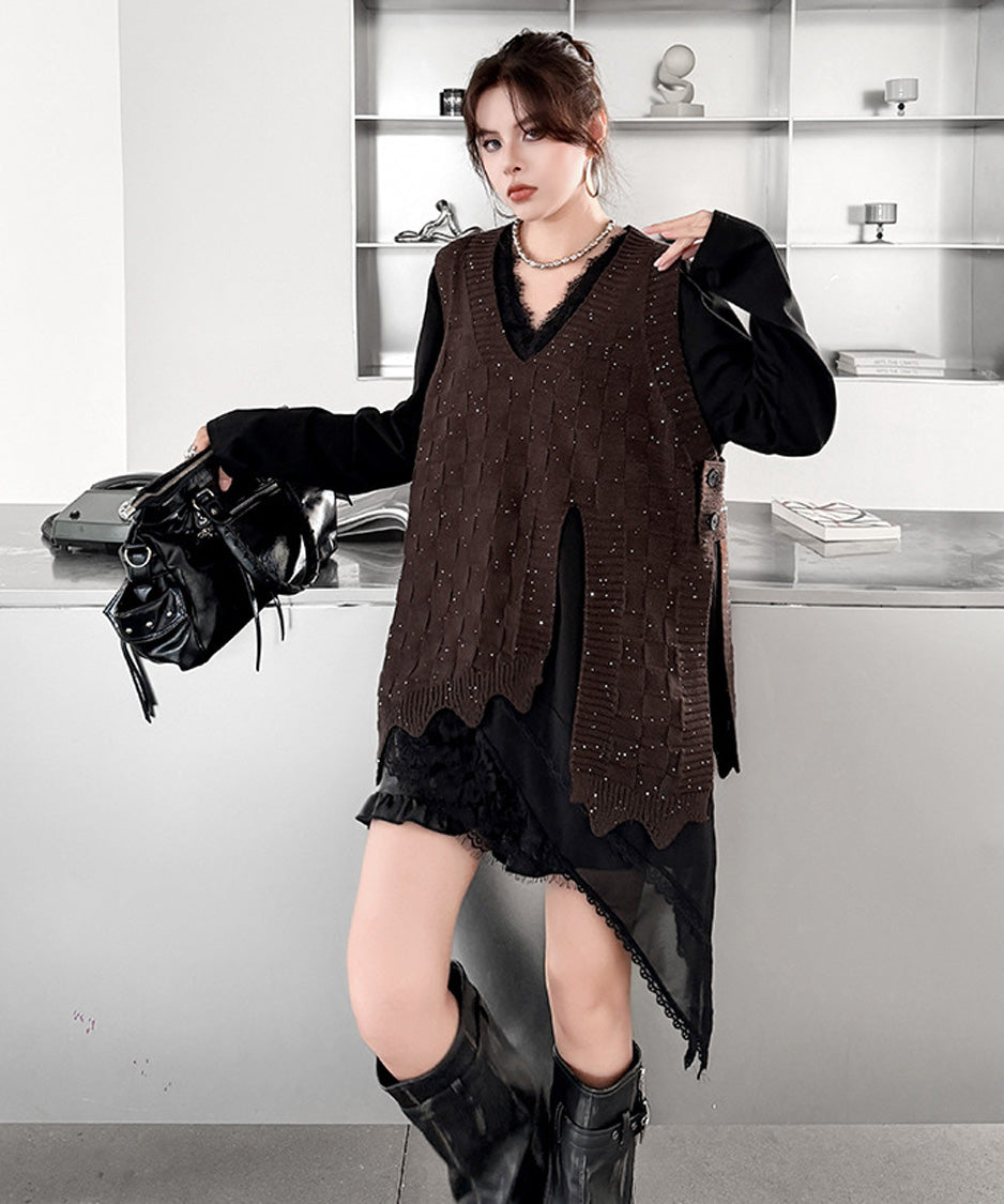 Meridelle Split Vest