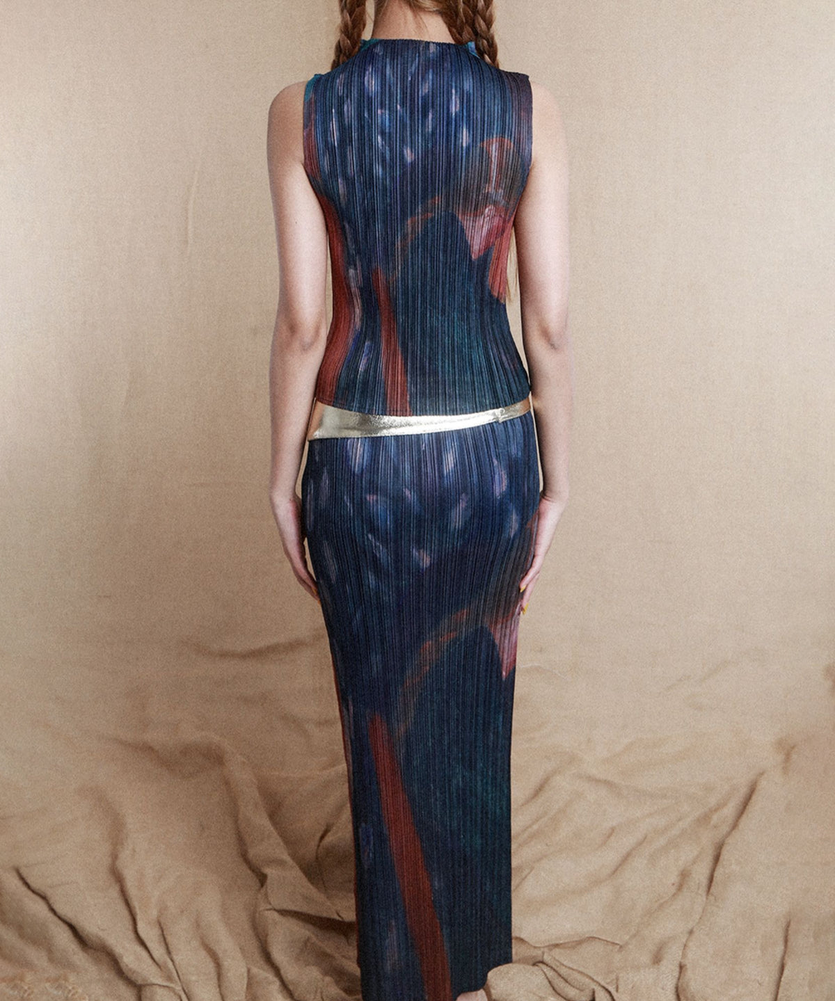 Pleated Art Top