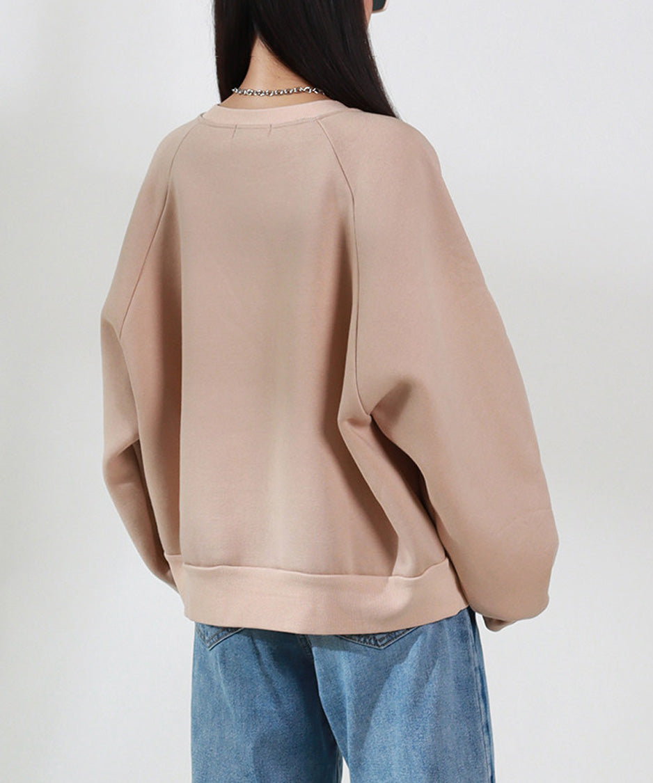 Soft Letter Volume Sweatshirt