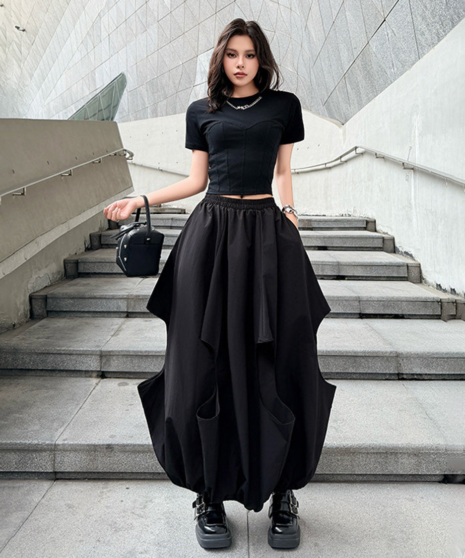 Drape Volume Skirt