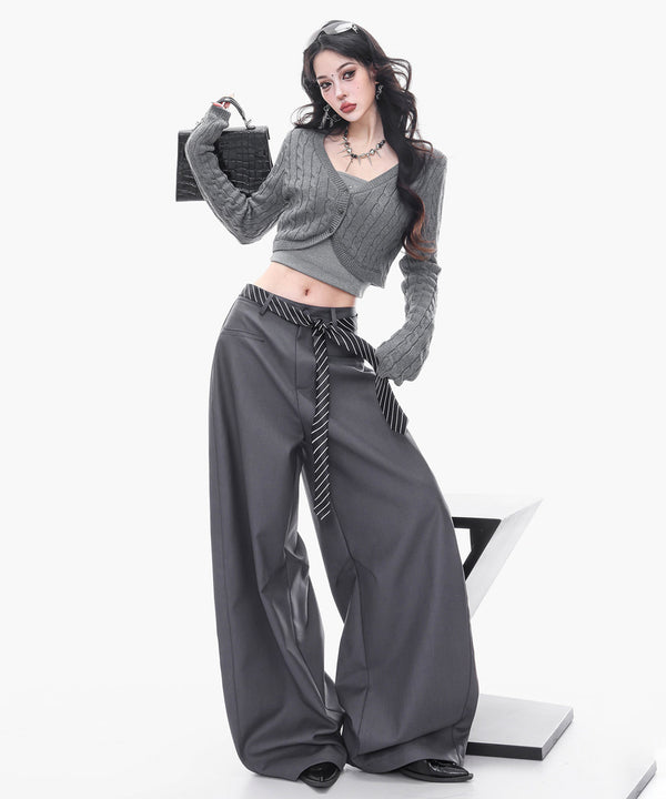 Structured Volume Wide Pants