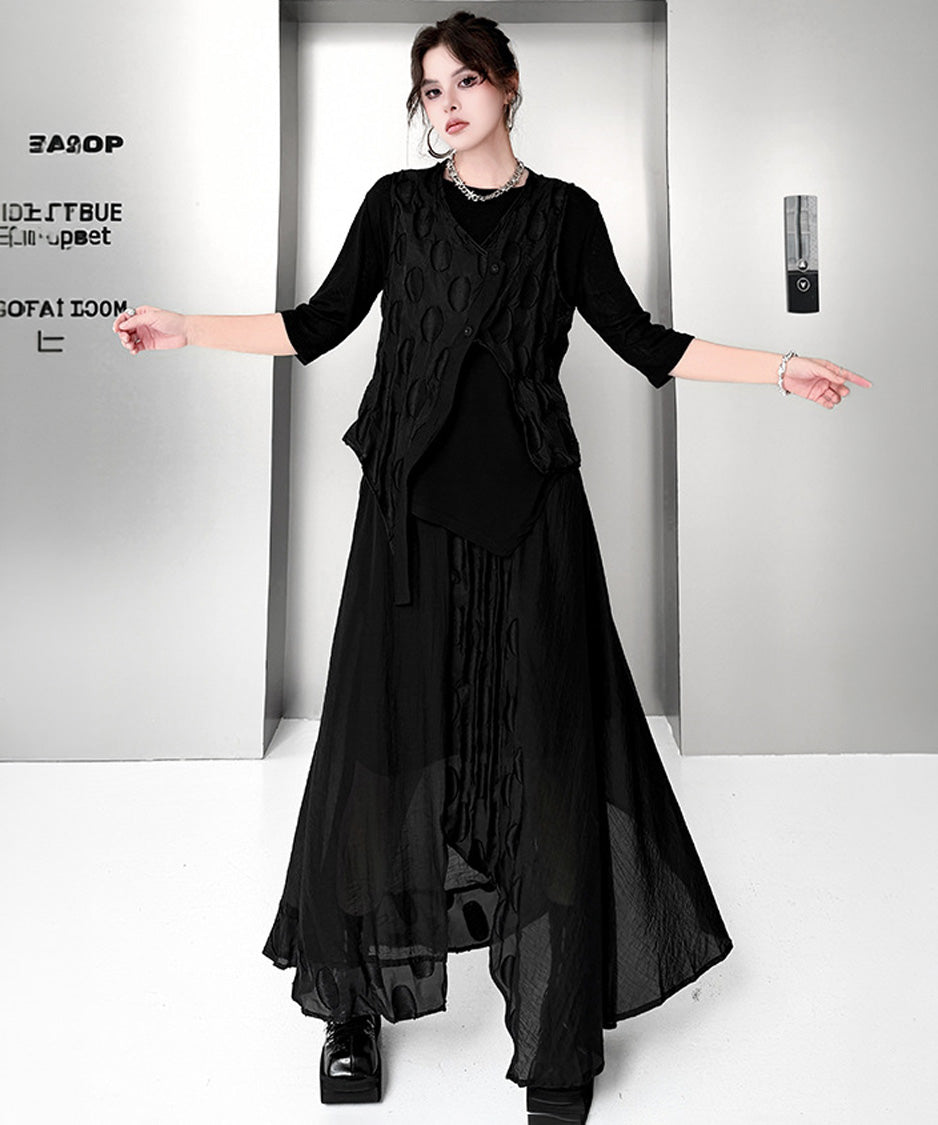 Oval Trace Vest＆Skirt Co-ord