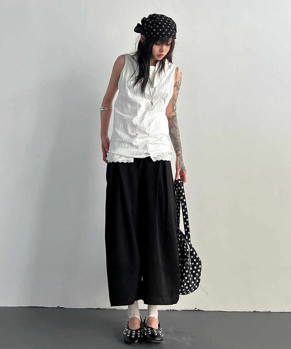 Ripple Collar Top