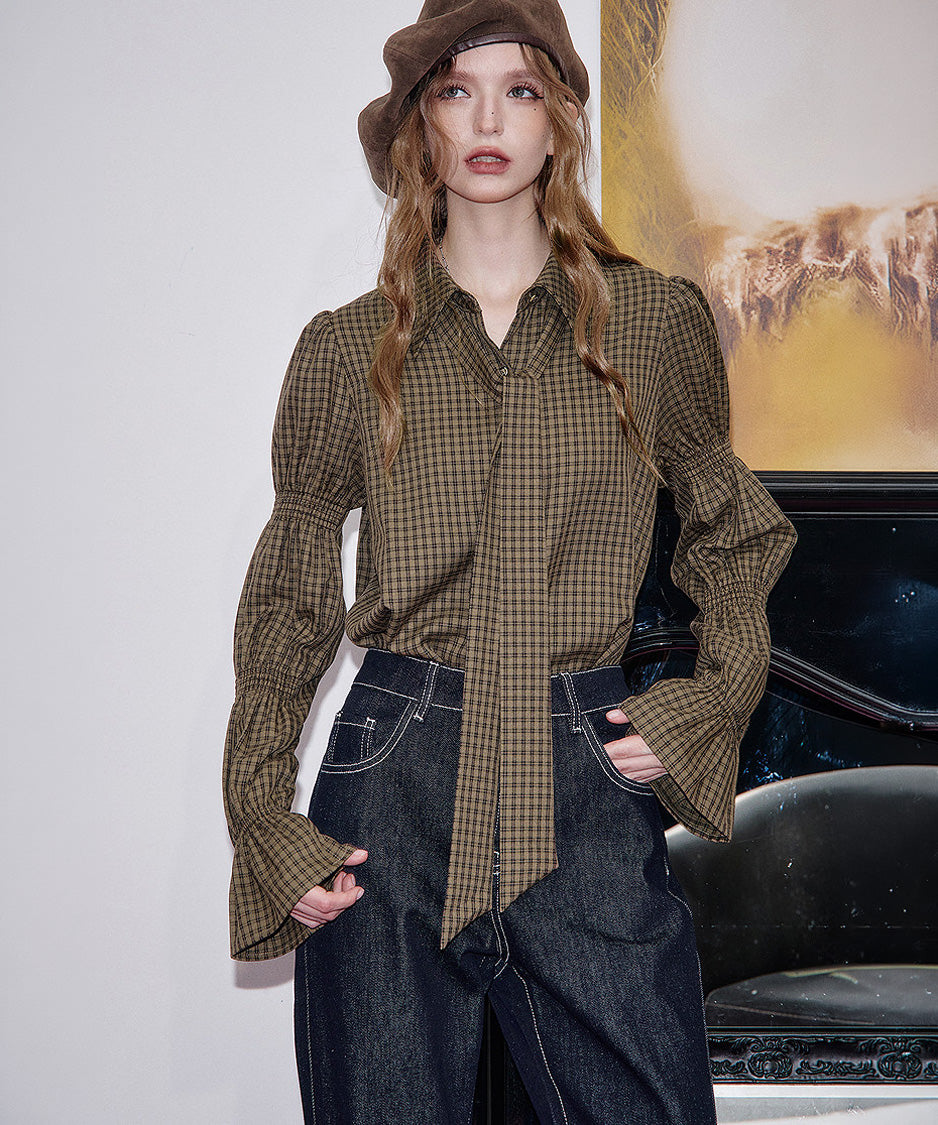 Check Muse Blouse