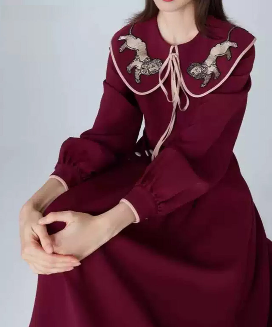 Fluid Panel Long Dress