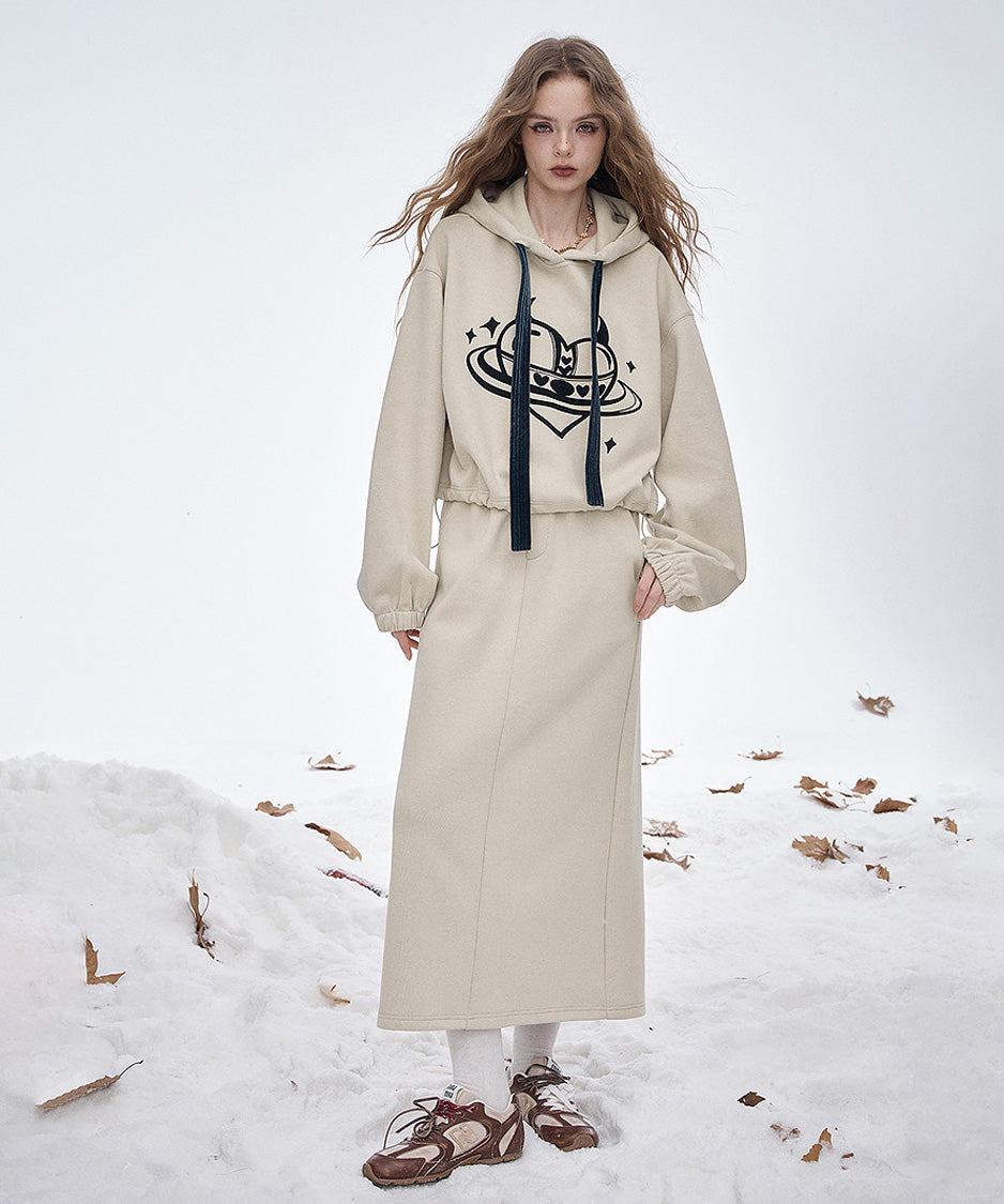 Orbit Hood Top＆Skirt Co-ord