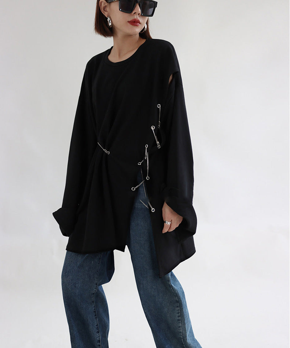 Cutout Pin Sweatshirt