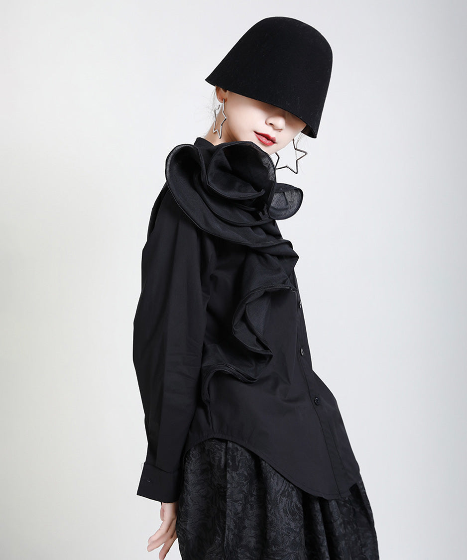 Layered Frill Accent Shirt