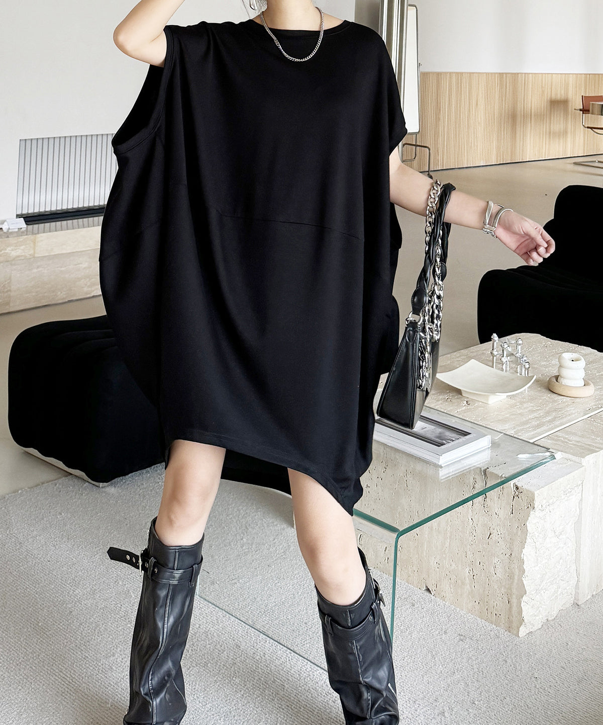 Balloon Silhouette Dress