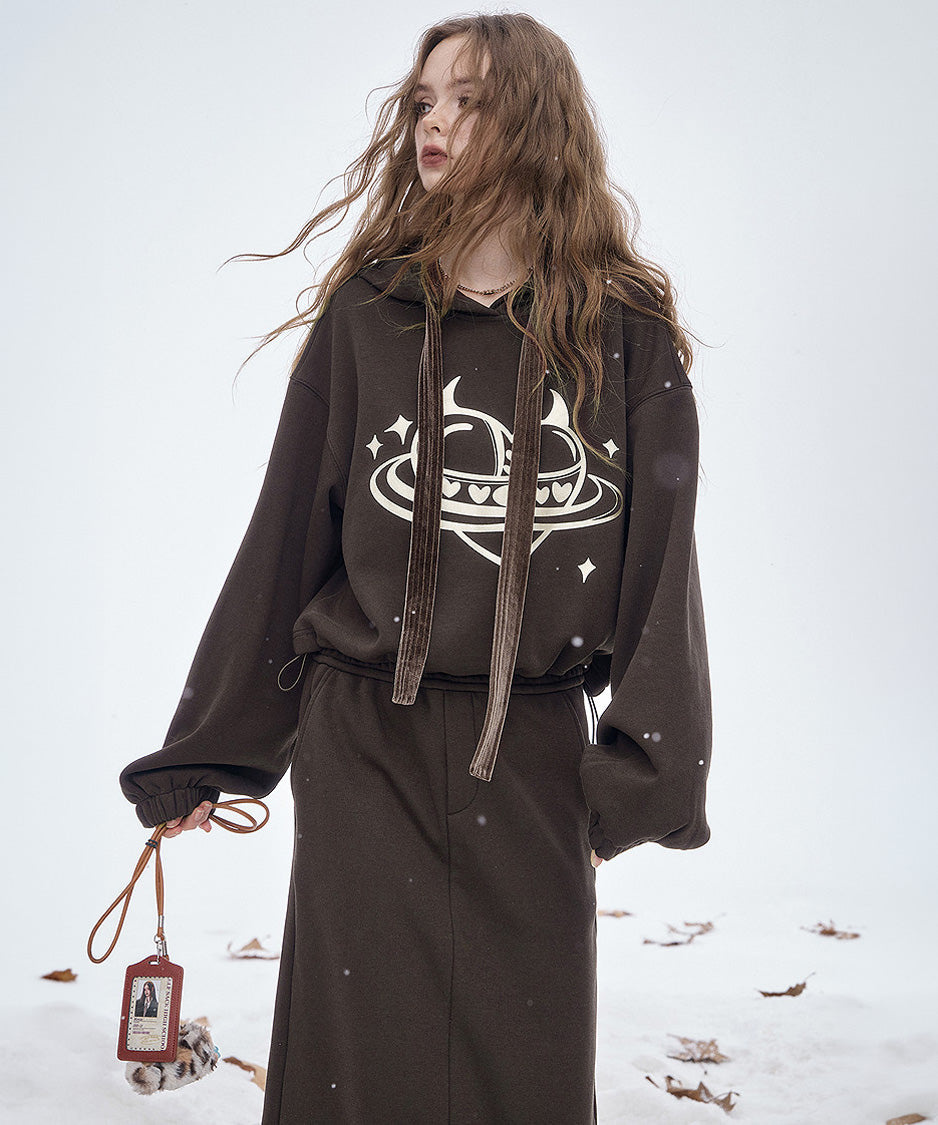 Orbit Hood Top＆Skirt Co-ord