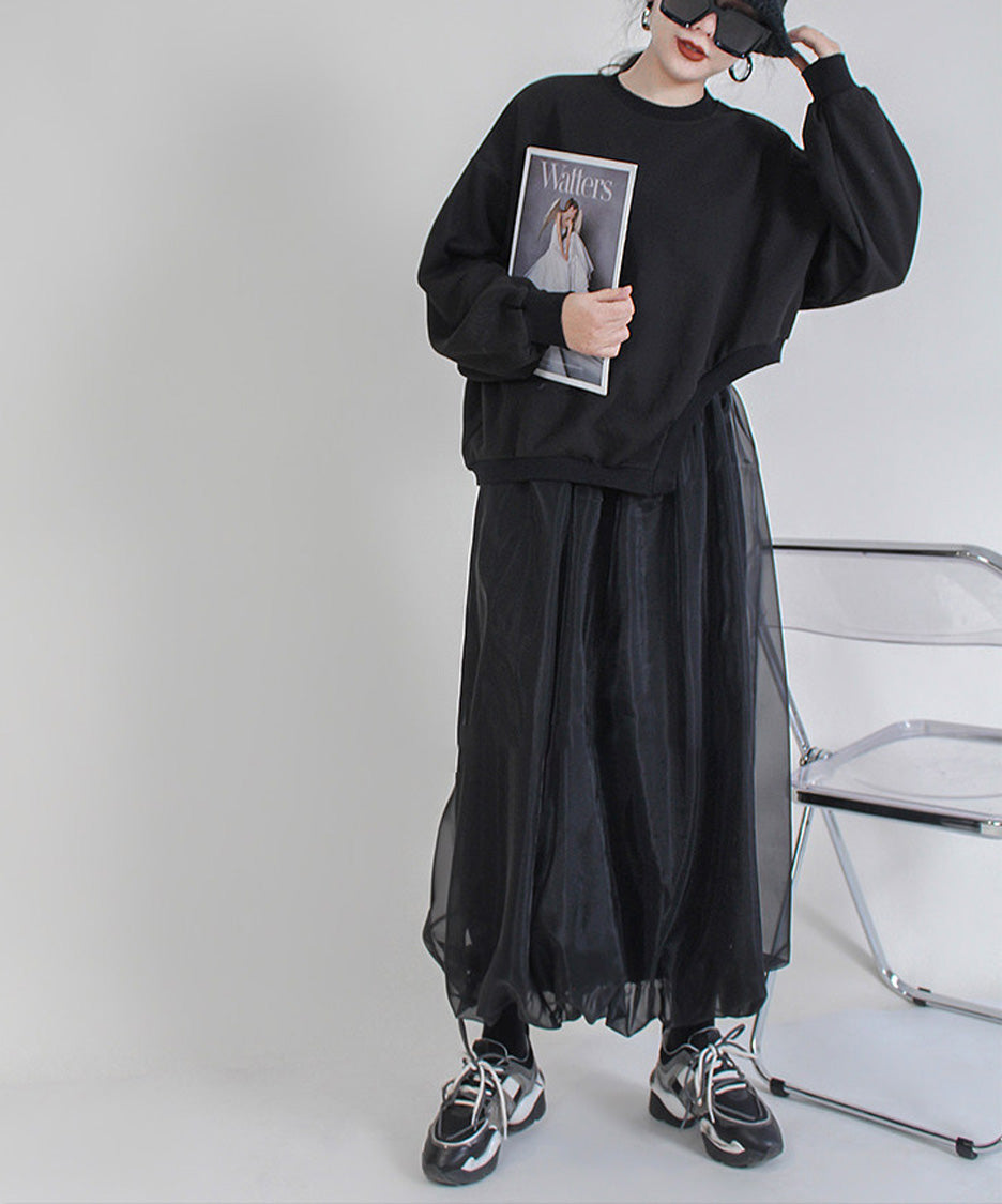 Asymmetric Hem Sweatshirt
