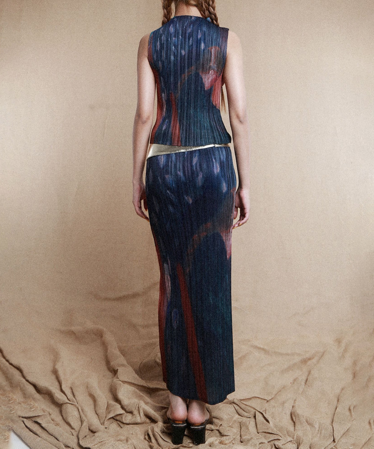 Pleated Art Top